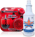 Bring It On Cleaner Drill Brush Attachment Set Three Brushes| Power Scrubber Brush Cleaning Kit | Plus 6 Inch Extension, Use On Grout, Cars, Bathroom Surfaces, Tile, Baseboard, Shower and Tubs