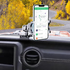 DIAMOOKY Upgraded Metal Phone Mount for Jeep Wrangler JL JLU 2018-2023 and Gladiator JT 2020 2021 2022 2023 Phone Holder Dash Mount System Kit Dashboard Accessories Passenger Side (Not for 4xe)