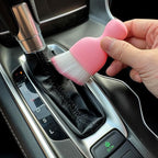 Car Detailing Brush, Soft Bristle Cleaning Brush, Scratch-Free Auto Duster Tool for Dashboard, Air Vents, Leather & Interior Cleaning (Pink)