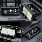 Dashboard Behind Screen (14-Inch) Storage Box for 2026 2025 2024 Toyota Tacoma & 2025 2026 4Runner Accessories, Center Console Organizer Tray with Anti-Slid Silicone Pad (14 Inch Screen only)