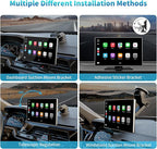 Madoec Portable Apple Carplay Screen for Car, 9" Wireless Apple Carplay & Android Auto,4K Dash Cam,1080p Backup Camera DVR,Car Audio Receivers GPS Navigation Mirror Link, Bluetooth,FM, Siri