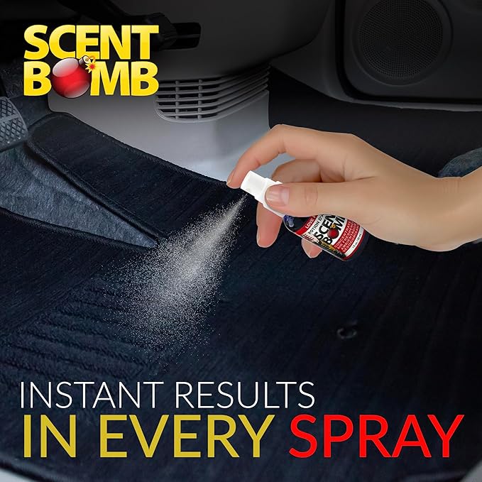 Scent Bomb Air Freshener Spray, Long-Lasting Odor Eliminator - Effective Deodorizer for Home & Car, Fresh Room Spray for Kitchen, Bathroom & Smell Neutralizer - 1 oz Pack of 4, Love Potion Scent