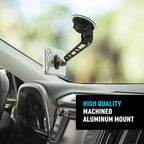 Nite Ize Steelie Windshield Mount - Phone Holder for Car Windshield - Alternative to Car Dashboard & Vent Phone Mounts - Compatible with Steelie Magnetic Mounting System - Black