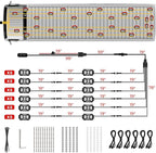 30 Pods Pure White LED Rock Lights Kit with Switch Wiring Harness,6500K 810 LEDs Bright Rock Lights for Trucks,Waterproof Underglow Light for Car Jeep Off Road ATV UTV SUV(Patented)