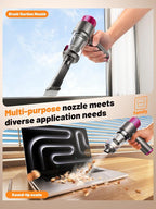 DRFLASH Car Vacuum, 16000PA Strong Suction Handheld Vacuum Cordless, 6-in-1 Portable Mini Car Vacuum Cleaner with LED Light, Type-C Fast Charging, Small Handheld Vac for Car Interior, Pet Hair, Home
