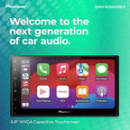 Pioneer DMH-W3000NEX 6.8" Double Din Multimedia Digital Media Receiver, Wireless Apple CarPlay and Android Auto, Bluetooth, Backup Camera Compatible, Touchscreen, One Touch Navigation