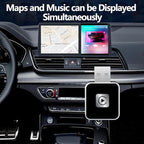 Wireless Carplay Adapter, Android Auto Adapter 2025 Carplay, Plug and Play Convert Wired to Wireless Supports Car Original Control, Mini Car Play Box for Cars