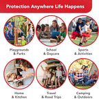 Swiss Safe First Aid Kit for Kids 246 Pieces - for Travel, Home & Car Emergency Kit, Baby & Toddler First Aid, Small Portable Kit with Mini Bag