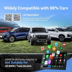 Ottocast Car TV Mate Max - 2025 Fire TV Stick Converter with Wireless CarPlay Android Auto, HD HDMI Car Adapter Cast Video/Game to Car, Works for Wired CarPlay Cars and Most Streaming Devices