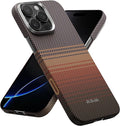 pitaka for iPhone 16 Pro Max Case Compatible with MagSafe, Thin & Light Case iPhone 16 Pro Max with a Caseless Feel, 1500D Aramid Fiber Woven [Tactile Woven-Sunset]