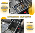 Center Console Organizer Tray Compatible with Nissan Sentra 2020 2021 2022 2023 2024 2025 Accessories, Middle Console Organizer for 2020-2025 Sentra Armrest Storage Box Coin Holder, blue trim