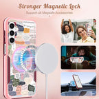 for Samsung Galaxy A14 5G Phone Case - Compatible with MagSafe Women Girls Cute Magnetic Protective Cover Girly Kawaii Unique Heavy Duty Shockproof Design for Samsung Galaxy A14 5G Cases