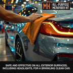 Suds Lab Premium Microfiber Towels for Car Detailing, Cleaning, Washing, Polishing - 16"x16" Ultra-Soft, Edgeless, Scratch-Free Cloth, Dual-Weave, Pack of 12