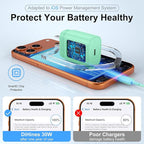 Phone 17 16 15 Charger Fast Charging,30W USB C Phone 17 16 15 Pro Max Charger Block &10FT Long Type C Cable Cord for i.Phone 17/Air/17 Pro/17 Pro Max/16/16 Plus/16 Pro/16 Pro Max/15/15 Pro Max,Green