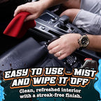 Salty Captain Car Interior Cleaner 16.9oz – pH-Neutral Cleaner for Leather, Suede, Vinyl, Fabric & Plastic – Removes Dirt, Stains & Smudges – Residue-Free, Safe for Kids & Pets – Quick Drying