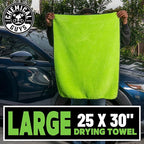 Chemical Guys MIC530 Speed Woolly Mammoth Ultimate Super Plush Car Drying Towel, for Cars, Trucks, SUVs, Pets, Messes & More, Neon Green (25" X 30")