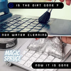 MAGIC SPRUCE Cleaning Gel for Car Interior, Universal Car Cleaning Kit With Mint Scented Luxury Silver Cleaning Gel Putty Reusable, Non-Water Keyboard Cleaner for Laptop Dust Cleaning in Containers