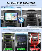 11.5" 4 Core 4+64G Radio for Ford F150 2004-2008 with 5G WiFi,2000 * 1200P Incell Touchscreen,F150 Car Radio Stereo with DSP/EQ Wireless Carplay Android Auto BT Type-C GPS FM SWC Backup Camera