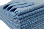 Detailer's Preference Premium Edgeless Microfiber Towels, 350 GSM, Ultra Soft, Lint-Free, Streak-Free, Scratch-Free, Highly Absorbent, for Auto, Home, and Detailing,16x16, 12-Pack, Light Blue