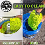 Chemical Guys CWS_101_64M Car Wash Starter Bundle - Maxi-Suds II Foaming Car Wash Soap, 64 oz (Half Gallon), Cherry Scent + Green Chenille Wash Mitt (2 Items) Works on Cars, Trucks, SUVs, RVs & More