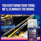 Ozium Air Freshener, Anywhere Odor Eliminator ™, 2oz Single Shot Total Air Refresh & Car Air Freshener - Wild Cherry - 4 Pack