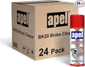 Mitreapel Brake Cleaner (24 x 15.1 fl oz) Non-Chlorinated Brake Parts Cleaner for Disc, Pads, Calipers, Springs, Rotors and Clutch (Pack of 24)