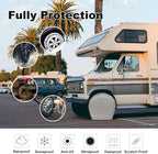 Explore Land Tire Covers 4 Pack - Tough Wheel Protector for Truck, SUV, Trailer, Camper, RV Universal Fits Tire Diameters 26-28.75 inches, Charcoal