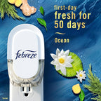 Febreze Origins Fade Defy PLUG Air Freshener & Odor Fighter, Ocean, (2) .87 fl. oz. Oil Refills