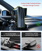 Qi2.2 Max 25W Fast Wireless Car Charger Phone Holder for 2025 2026 Kia Carnival 12.3-Inch Screen, Magnetic Phone Mount Compatible with MagSafe