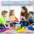 Cevioce Fidget Slug Stress Relief Toy Sensory Fidget Slug Toy Fidget Toys for Kids Girls Women 3Pcs Cute Autism Sensory Toys for Autistic Children Easter Basket Stuffers Gifts for Toddler Girls Boys