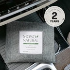 Moso Natural Charcoal Odor Absorber for Cars, 300g Bamboo Charcoal Air Purifying Bag, Unscented Odor Eliminator, Lasts Up to 2 Years, HGTV Editors’ Pick
