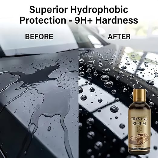 Ceramic Car Coating Kit - Crystal Serum,9H+ Hardness Professional Ceramic Coating for Car,Advanced Graphene Ceramic Coating,for Auto Car Paint Protection (2PCS)