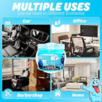 Gunk Getter 12 Pack Cleaning Gel for Those Hard to Reach Places, Automotive Cup Holder Electronic Keyboard Office, Slime Gel Cleaner Dust Crumb Removal (Jar, Blue, 3.5oz)