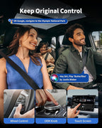 Magic Box Wireless CarPlay Adapter, 2026 AI Box Android Auto Supports Strea-ming Video for TikTok/YouTube, USB for Offline Media, Screen Mirroring Car Adapter for Factory Wired Car Play