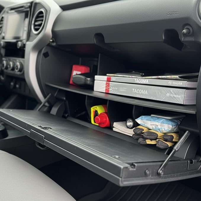 Vehicle OCD - Center Console Divider, Tray, and Glove Box Organizer for Toyota Tacoma (2016-2023) - Made in USA - SLX501