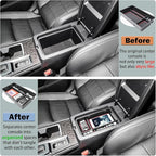 RUNROAD Center Console Organizer Tray Compatible with Nissan Altima 2019 2020 2021 2022 2023 2024 2025 Accessories, Insert Armrest Tray Secondary Storage Box Coin Holder Console Dividers, Red