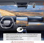 Inefala USB Car DVR Camera Video Recorder, Loop Recording ADAS, Dash Cam, with 32GB SD Card 24H Parking Mode Driving Recorder LDWS FCWS Dash Cam for Android Radio Stereo GPS DVD, Night Vision Full HD
