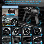 Air Vent Clip for Car Mount Replacement,Adjustable Triangular Fixing Foot and Metal Hook,Universal Vent Grip for Car Phone Holder and Wireless Car Charger,Joint Ball Diameter 0.67inch/17mm