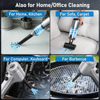ColorCoral Portable Car Vacuum, Cordless Handheld Vacuum Cleaner with 2Pack Cleaning Gel, Air Duster Computer Vacuum Cordless Rechargeable for Car Interior, Keyboard Cleaner, Home Cleaning