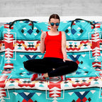 Lonfliness Car Seat Cover Towel Non Slip Back Seat Car Seat Towel Athletic Running Towel Washable Seat Cover for Gym Workout Sweat Outdoor Sport Beach Hiking Yoga (Navajo Tribal)