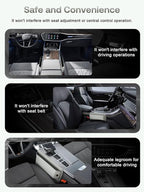 Premium Leather Car Seat Gap Filler Organizer (0.2”-1.2" Gaps), Clever Gifts for Car SUV Truck Owners (Beige, 1 Pack)