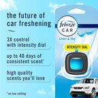 Febreze Car Air Freshener Vent Clip, Linen & Sky, 1 Count