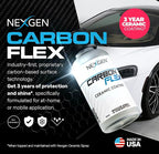 Nexgen Carbon Flex – Ceramic Coating Up to 3-Year - Professional Grade Nano Ceramic Coating for Cars - SIO2 Protection, UV & Chemical Resistant, High Gloss Finish for Paint and Glass - 50ml