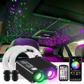 ATOKEE 32W Dual Color Starlight Headliner Kit, Sound Activated Fiber Optic Star Roof Lights with APP/Remote Control, 600pcs 0.03in 9.8ft