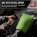 Adam's Clay Mitt (Green, 2pk) - Car Detailing Medium Grade Clay Mitt Glove Quickly Removes Debris from Your Vehicle Exterior Paint, Glass, Wheels, Chrome & More