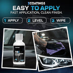 10X Ceramic Coating for Cars | 30ml SiO2 Nano Hydrophobic Formula | Protects Paint, Wheels & Trim | Professional Grade | Up to 5 Year Durability