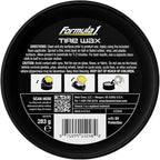 Formula 1 Tire Wax - Long Lasting Tire Gel for Black Glossy Tires, Water Resistant, Restores Plastic Trim, Foam Applicator Included, 10oz