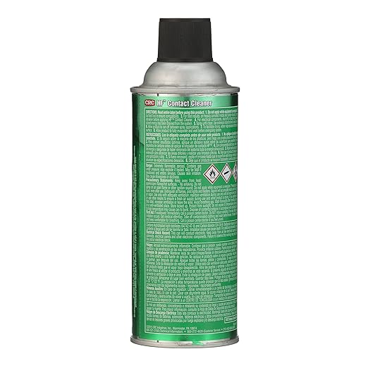 CRC HF Contact Cleaner 03125 – 11 WT OZ, Clear, Electronics Cleaner, Suitable for Higher Flashpoint Applications