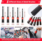 34PCS Car Detailing Brush Set, Car Detailing Kit, Car Detailing Brushes, Car Cleaning Kit, Car Windshield Cleaning Tool, Professional Car Care kit - Car Wash Brush kit for Interior Exterior Wheels