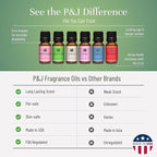 P&J Trading Fragrance Oils for Diffusers for Home Spring Set Fragrance Scents for Candle Making - Soap Making - Car Diffuser Scents - Essential Home Gift Set - Cherry Blossom, Fresh Cut Grass & More